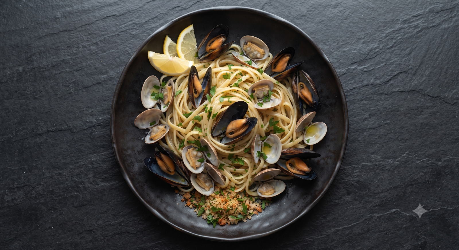 Linguine con cozze e vongole